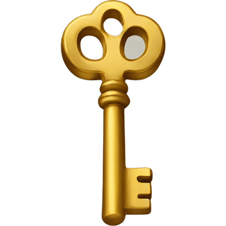 Vintage gold key emoji