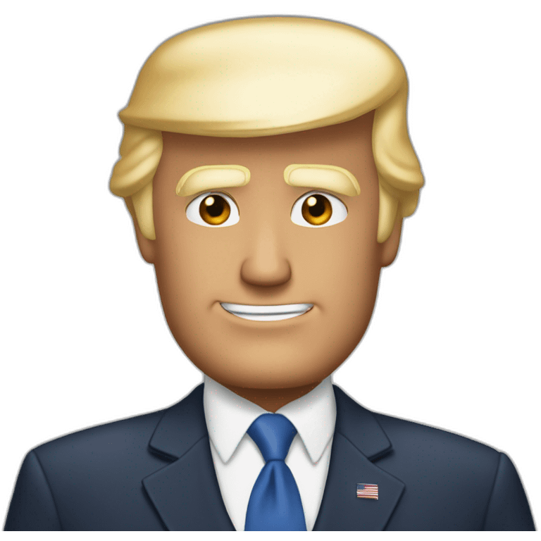 donald trump qui embrasse Joe biden emoji