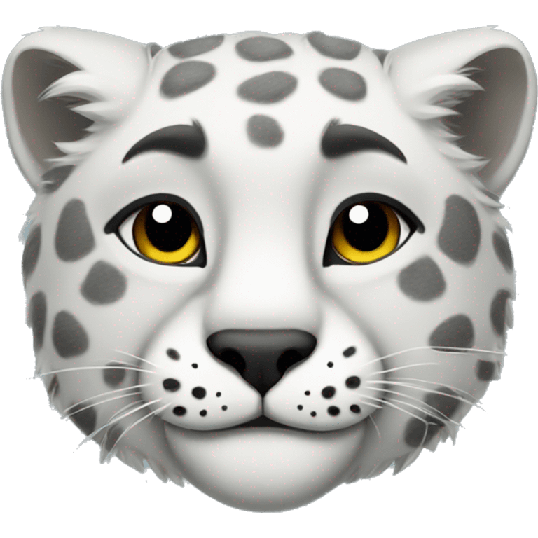 Sleeping snow leopard  emoji