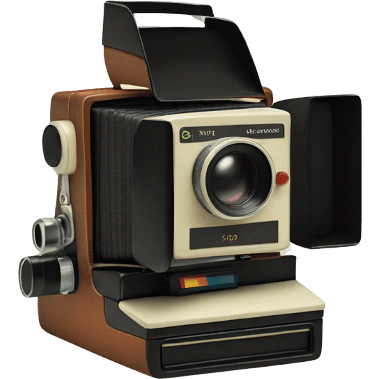 Vintage Polaroid camer emoji