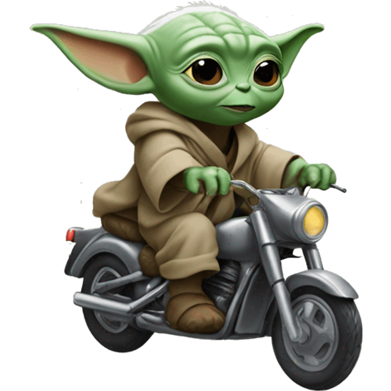 baby yoda riding big foot emoji