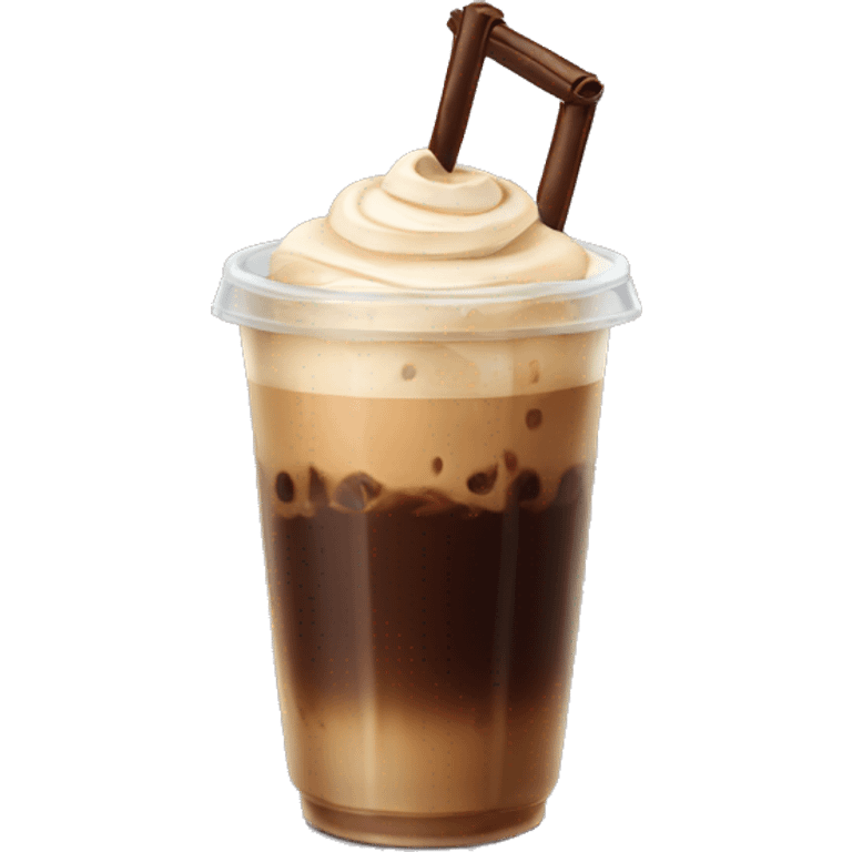 ice coffee with vanilla  emoji