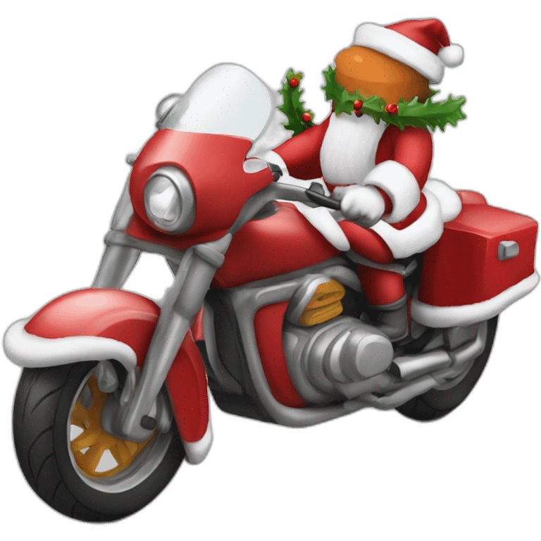 santa moto emoji