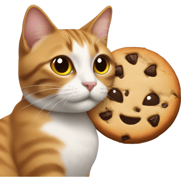 cat and cookie  emoji