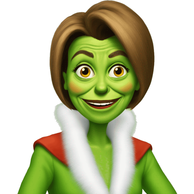 nancy pelosi as grinch emoji