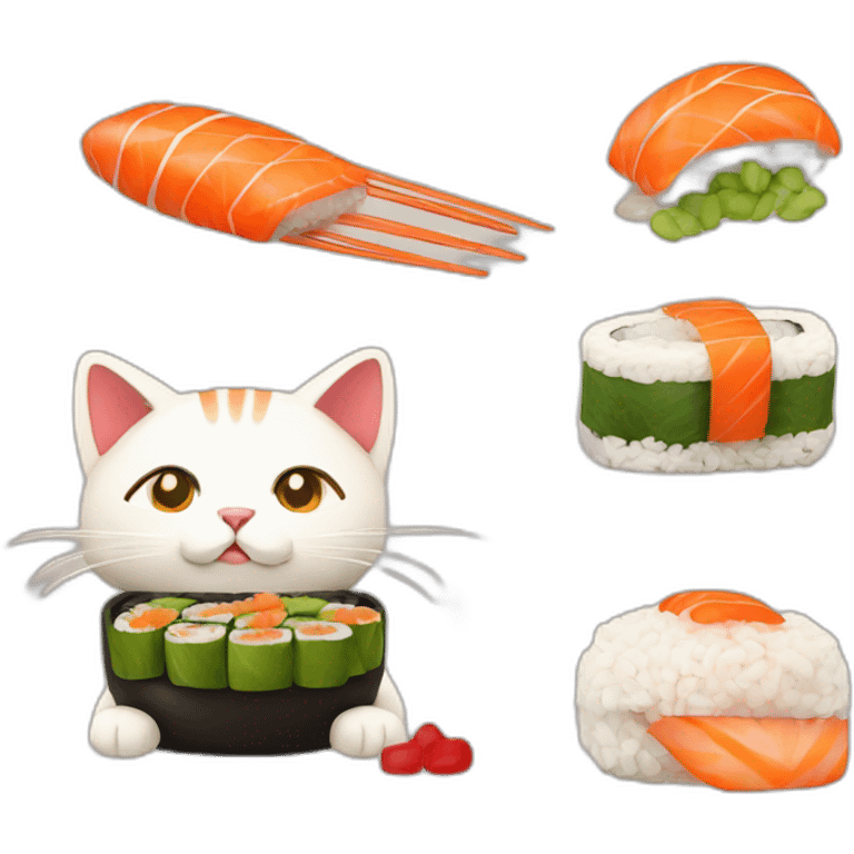 sushi cat emoji