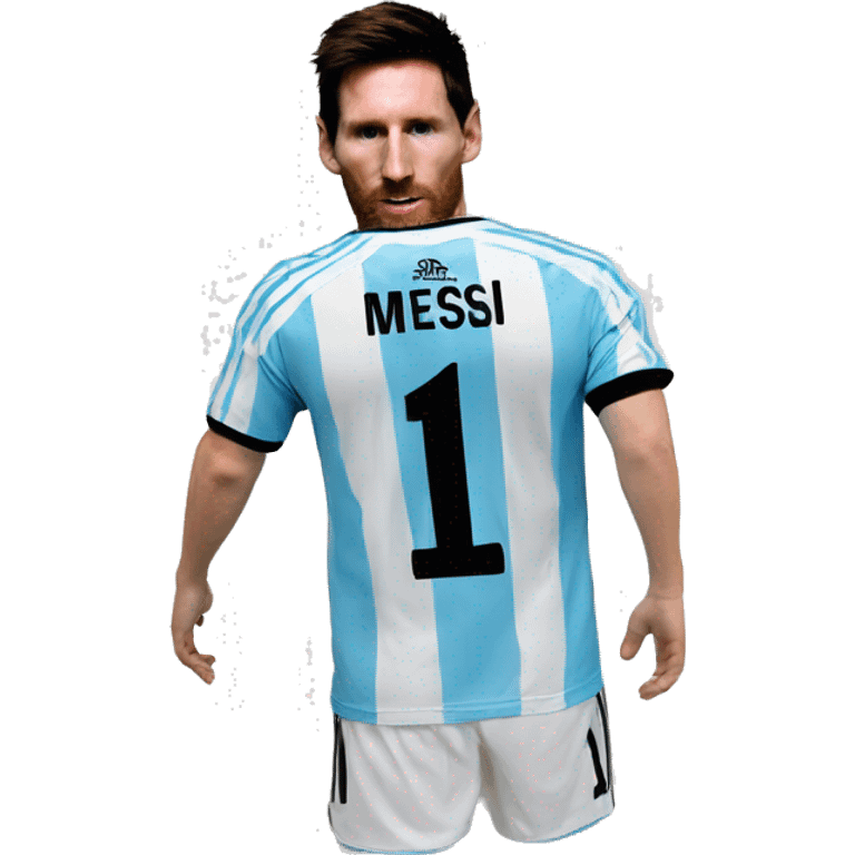 Messi un mate remera de argentina emoji