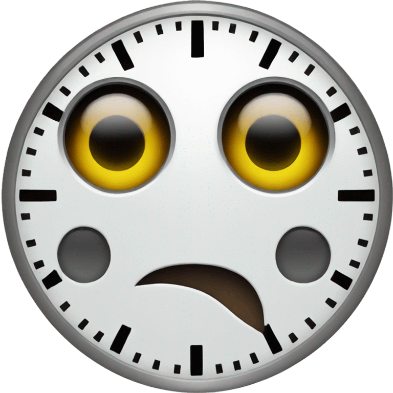 clock with eyes emoji