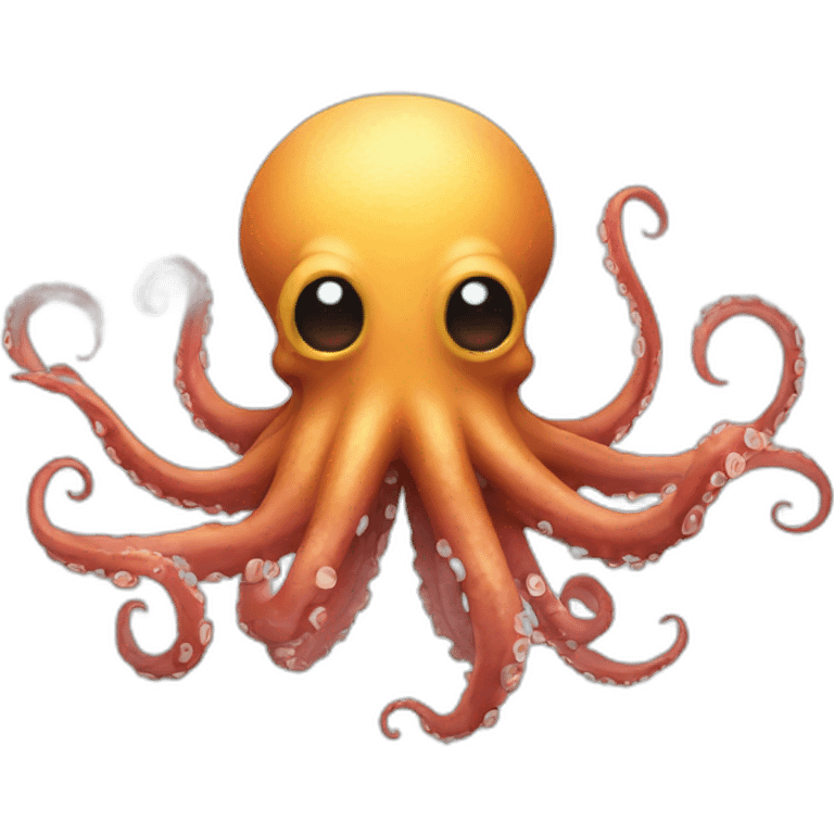 Exploding Head octopus emoji