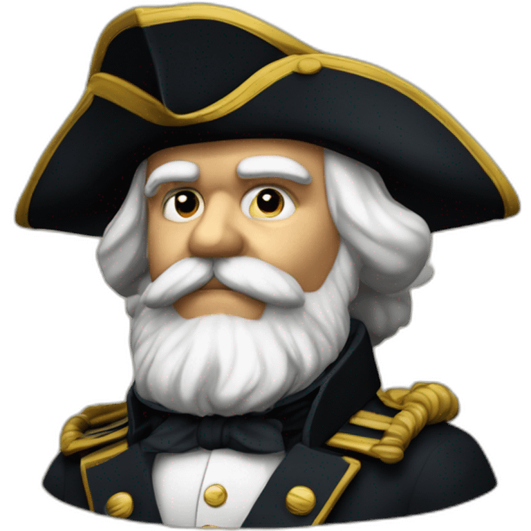 karl marx in napoleon bicorne hat emoji