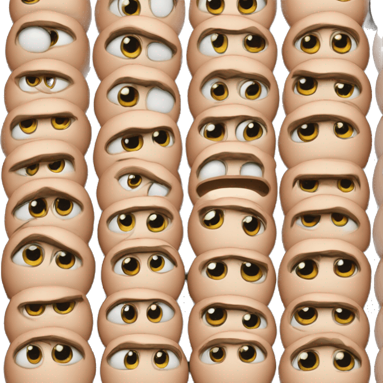 A lot of creepy eyes emoji