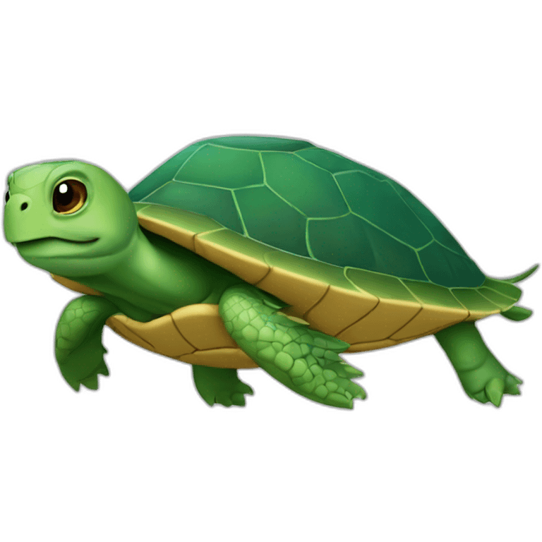 une tortue volante emoji