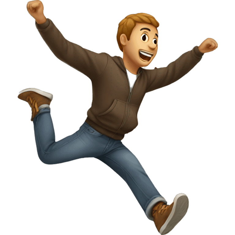 a man jumping emoji