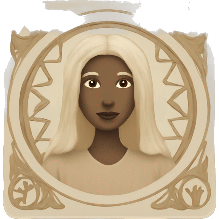 Tarot Card in beige colour  emoji