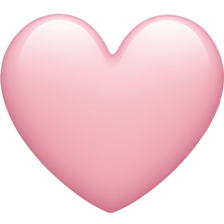 Light pink heart  emoji