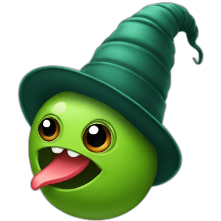 leech in hat emoji