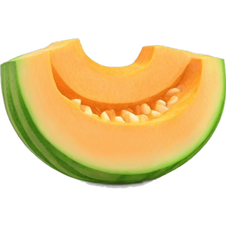 3D muskmelon  emoji