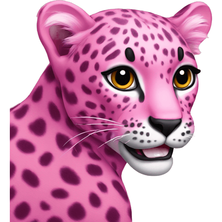 pink leopard emoji