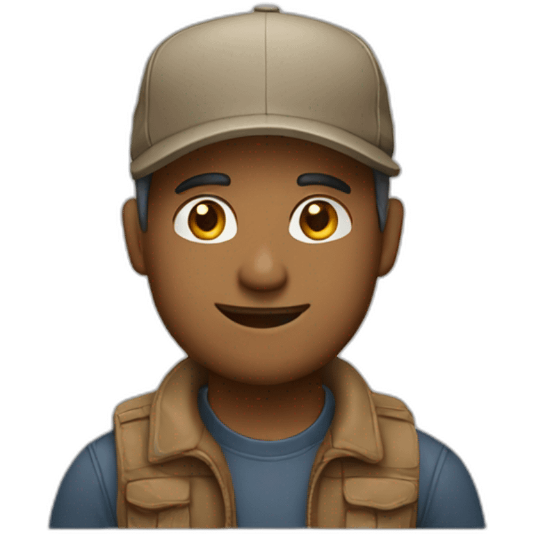 Man wearing cap emoji