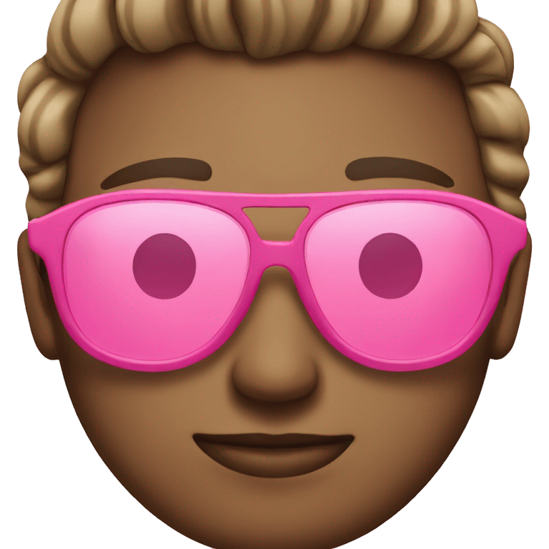 Pink sunglasses  emoji