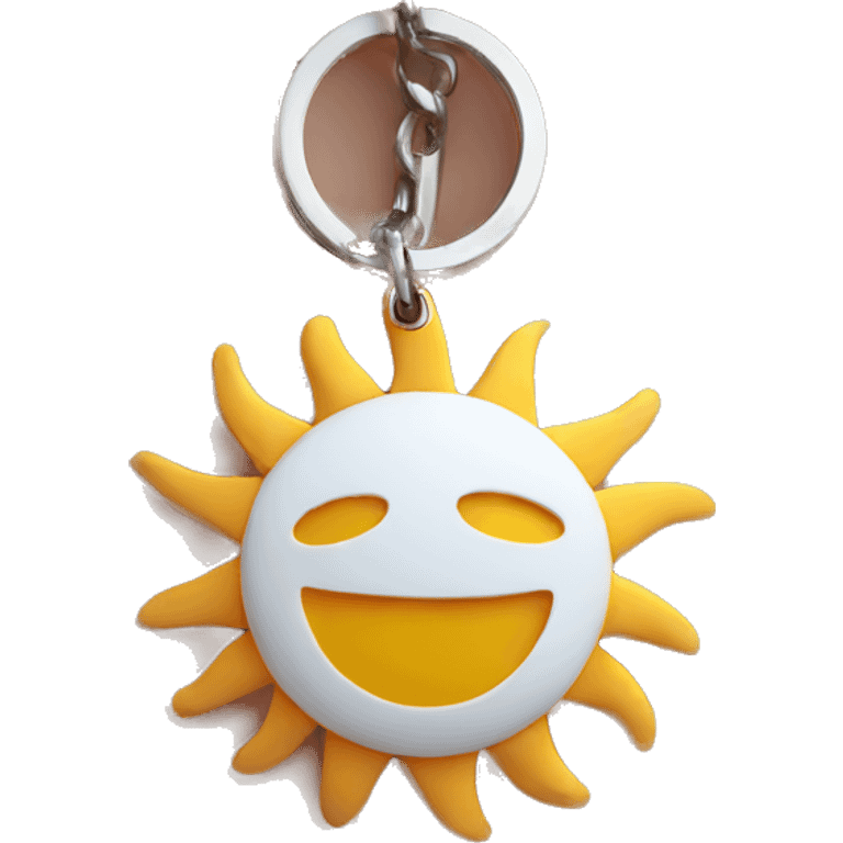 keychain sun emoji