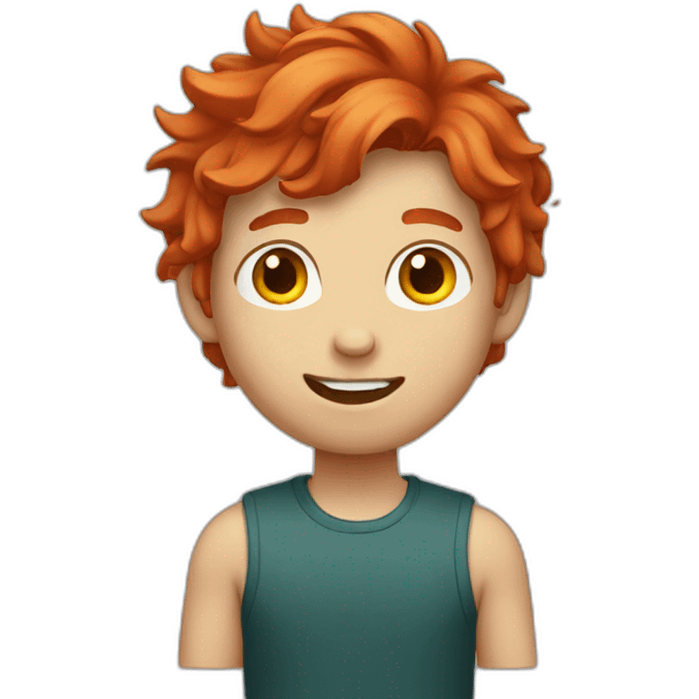 red hair boy emoji