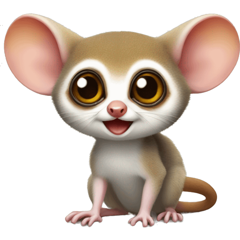 Cute Mouse lemur emoji