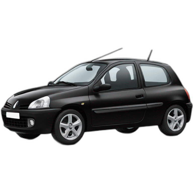 Renault Clio 1 black emoji