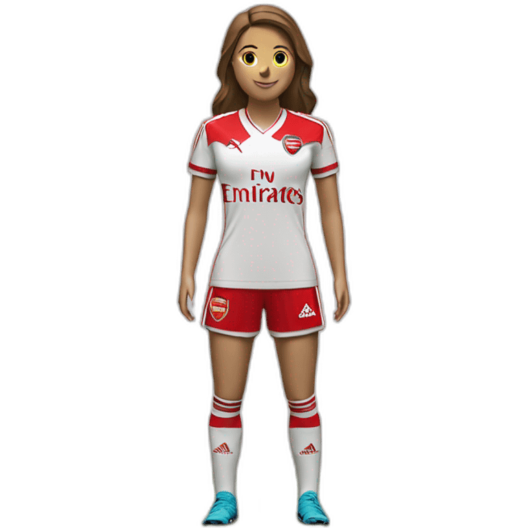 Arsenal women’s home shirt adidas emoji