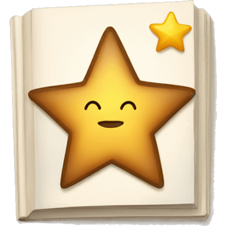 book with a star emoji