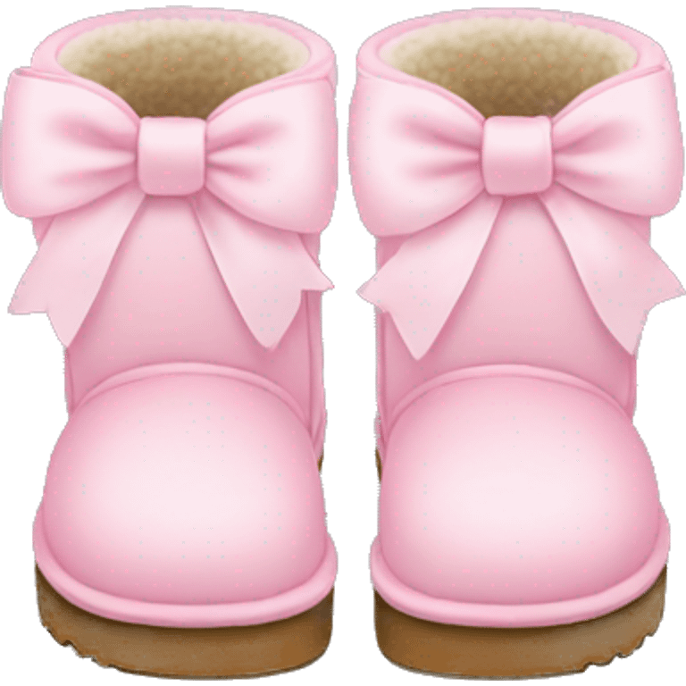 uggs with light pink bows emoji