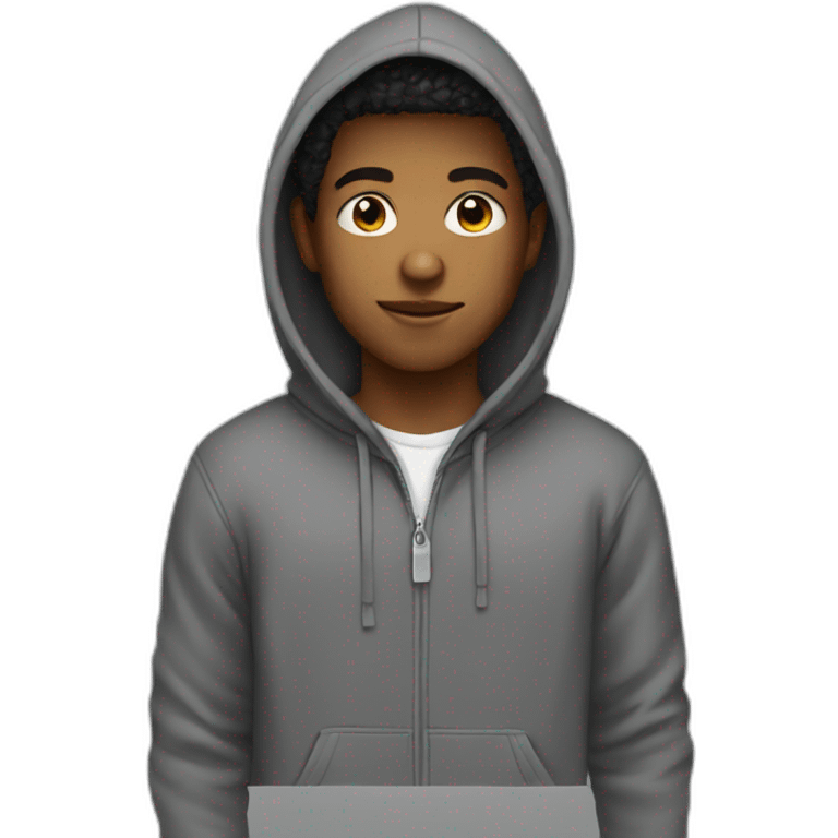 boy in hoodie emoji