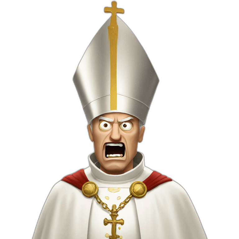 Pope angry doomguy emoji