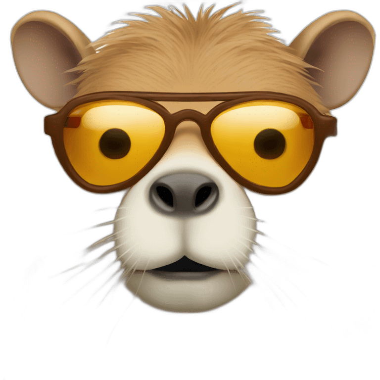 capybara with sunglasses emoji