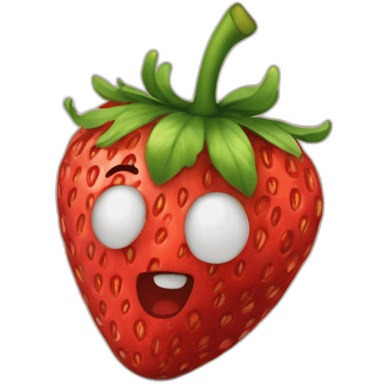 fraise qui parle emoji