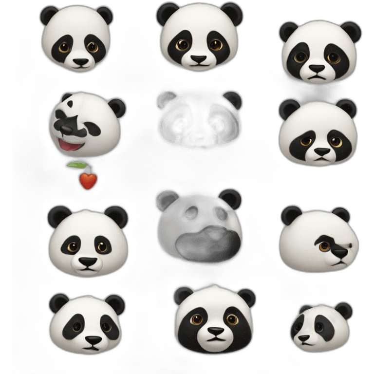 mitad cuervo mitad oso panda emoji