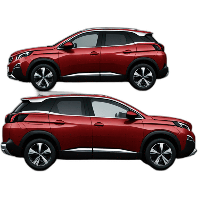 peugeot 3008 rouge coté gauche emoji