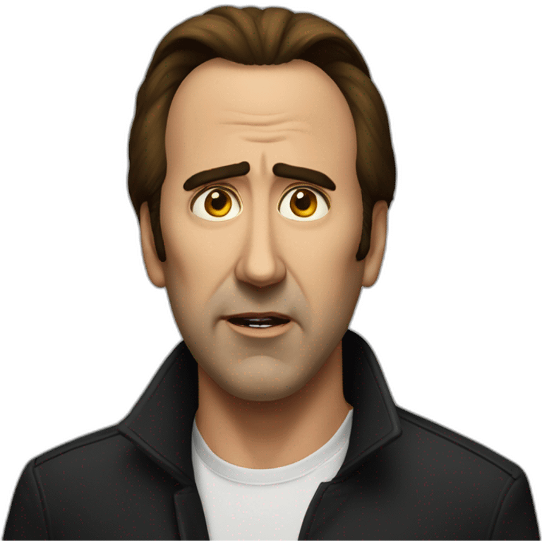 an evil nicolas cage emoji