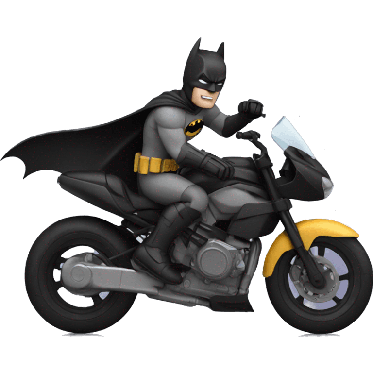 batman on a motorbike text emoji