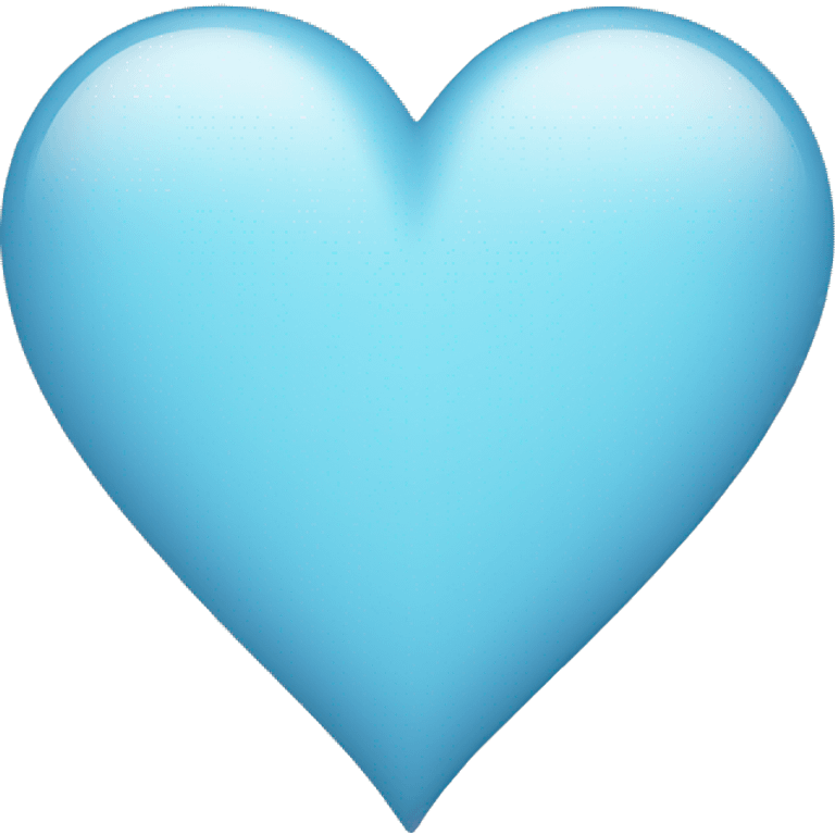 light blue heart emoji