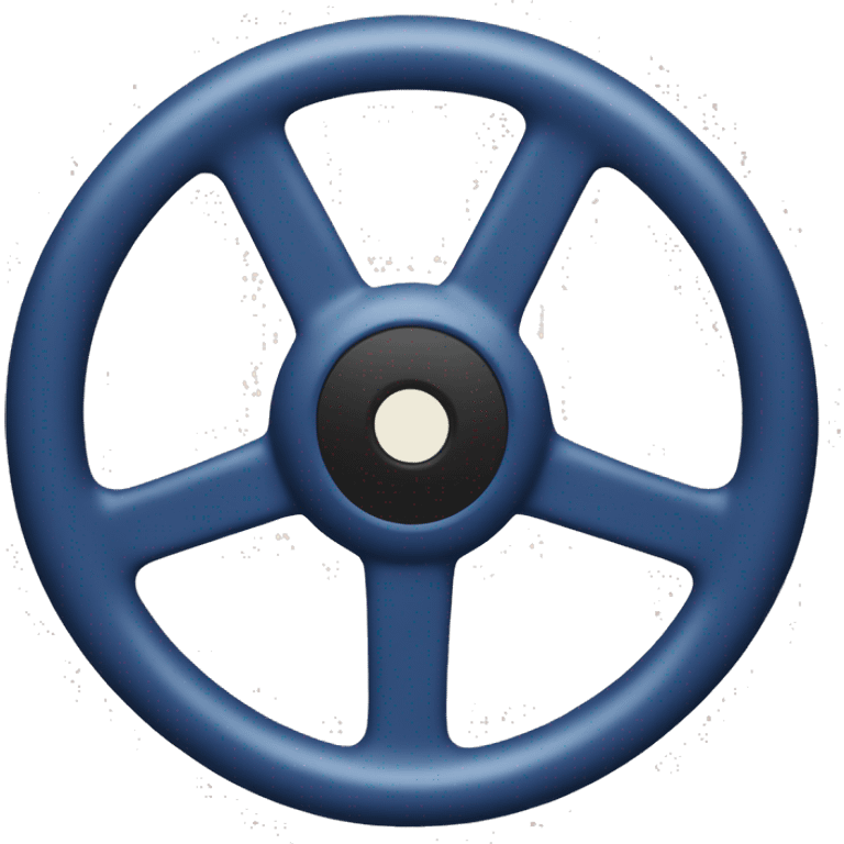 dark blue steering wheel vinyl record emoji