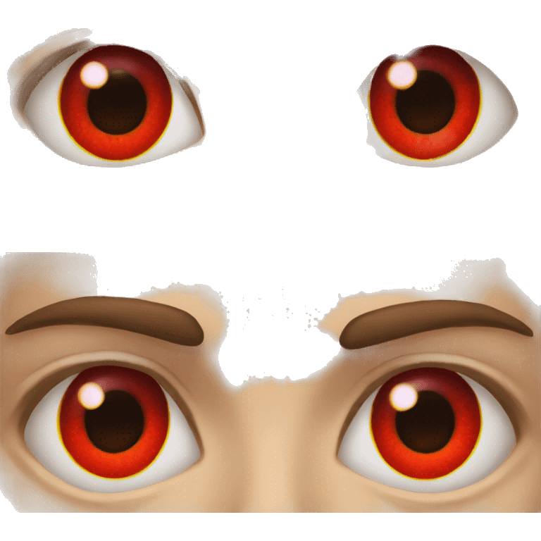 Eyes that have red retinas  emoji