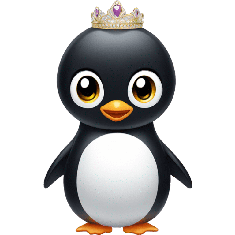 Penguin princess emoji