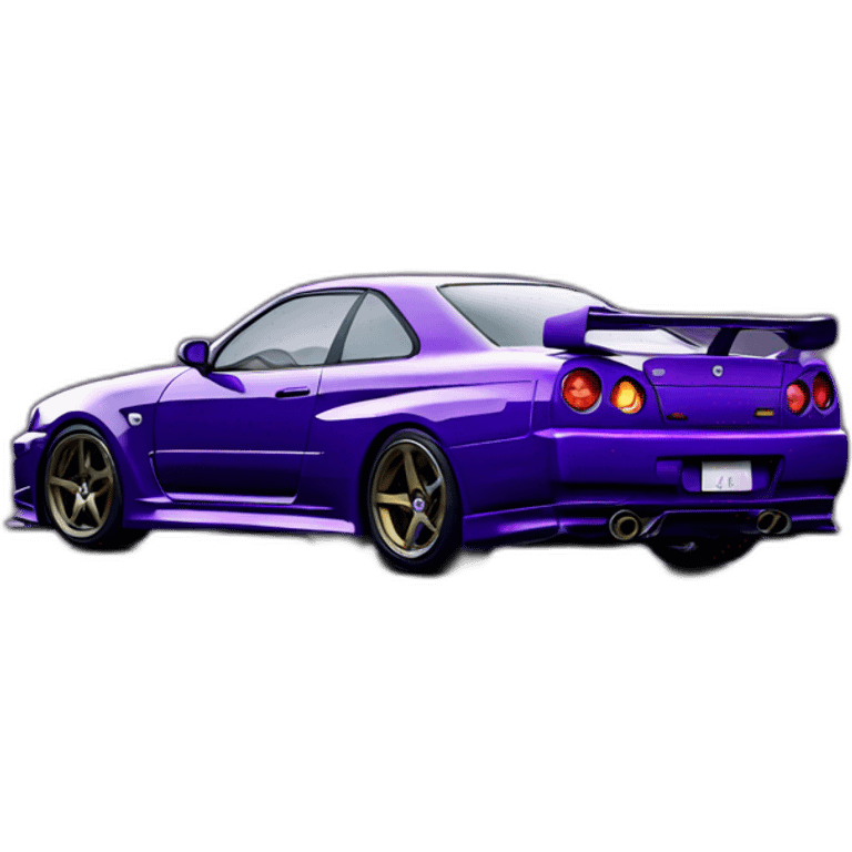 gtr r34 midnight purple emoji