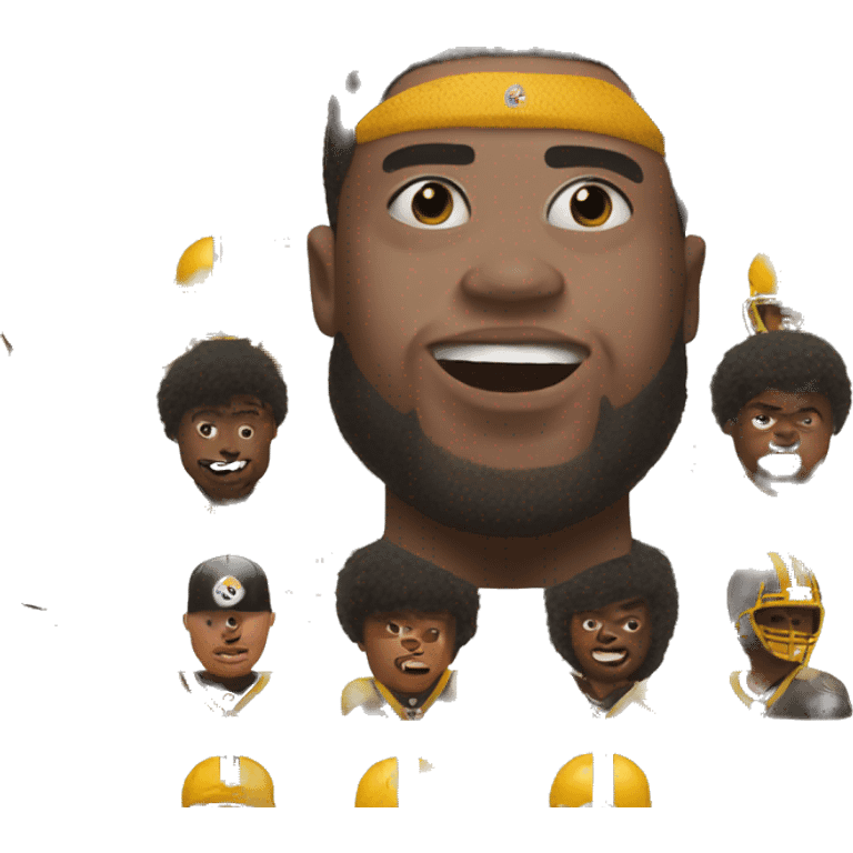 Down syndrome Steelers player emoji