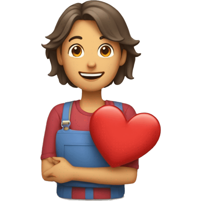 La palabra Gracias con corazón  emoji