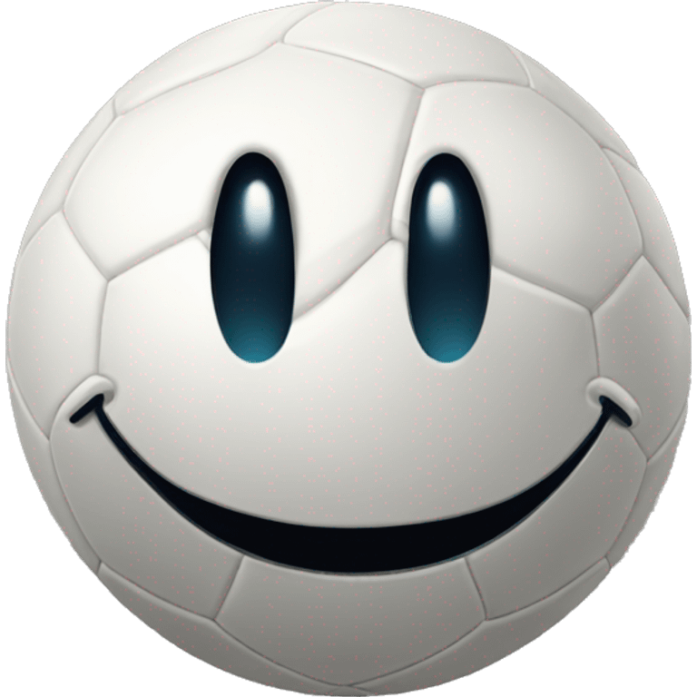 Football ball with smile  emoji