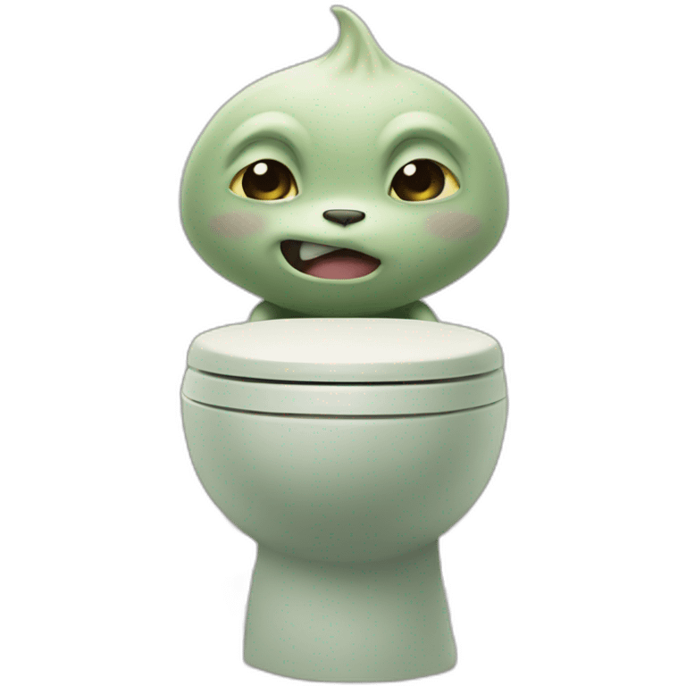 Grogu on toilet emoji