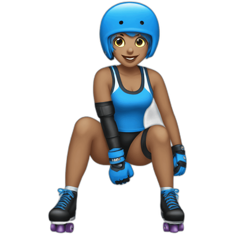 roller derby blue emoji