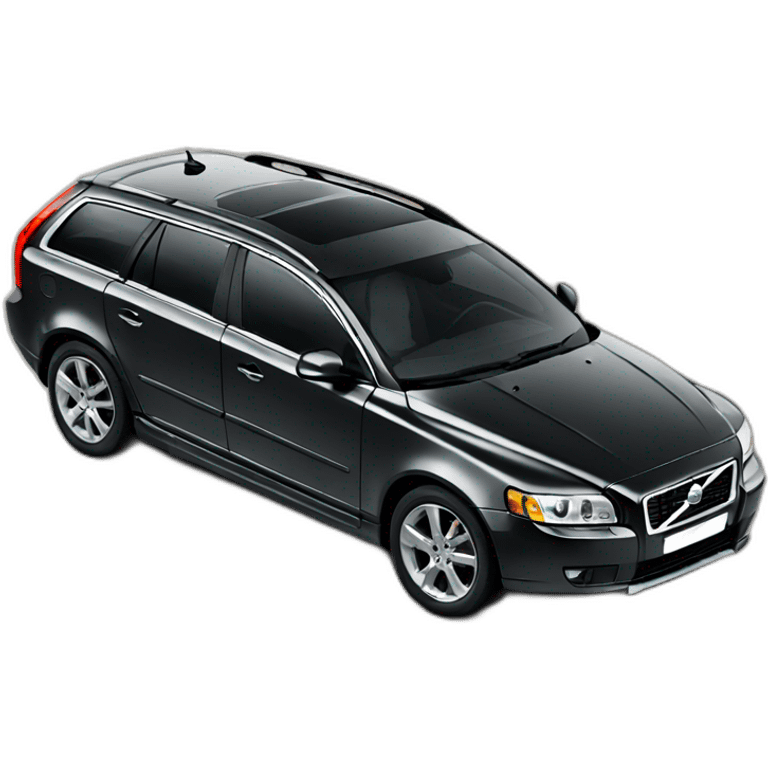 Black volvo v50 emoji